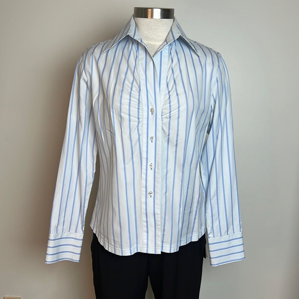 Classic Striped Button-Up Shirt